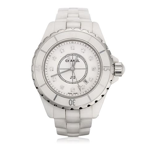 chanel j12 white ceramic bracelet watch